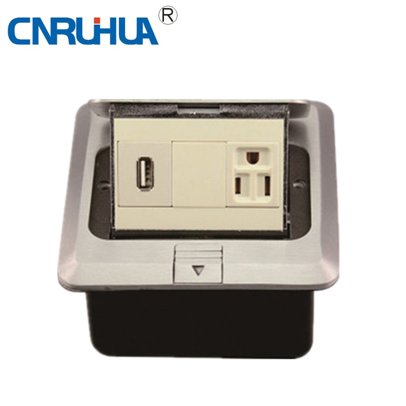 One-Way Floor Socket with USB Port B120-163